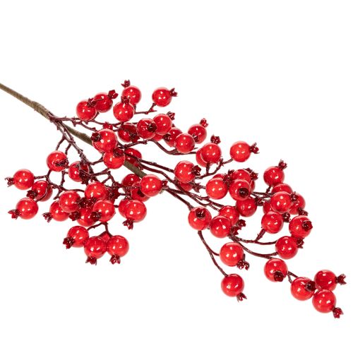 Rama artificial de rosa mosqueta con bayas brillantes, 62 cm. | Floristik24.es