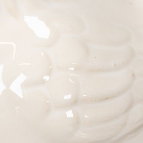 Artículo Figura de gallina, esmaltada brillante, para decoración moderna del hogar, 17 cm, 2 piezas