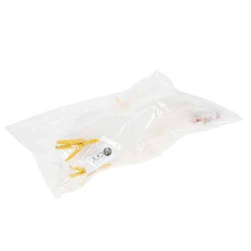Floristik24 Gallo gallina con plumas blanco 17cm, 21cm 2uds