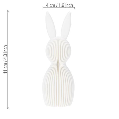 Artículo Figura decorativa de conejito para decoración moderna de Pascua, 11 cm, 4 piezas