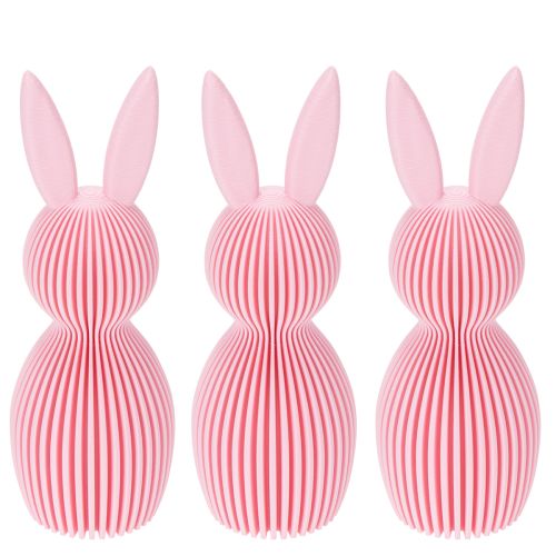 Artículo Conejito de Pascua decorativo, símbolo de una decoración primaveral para el hogar, 13 cm, 3 piezas