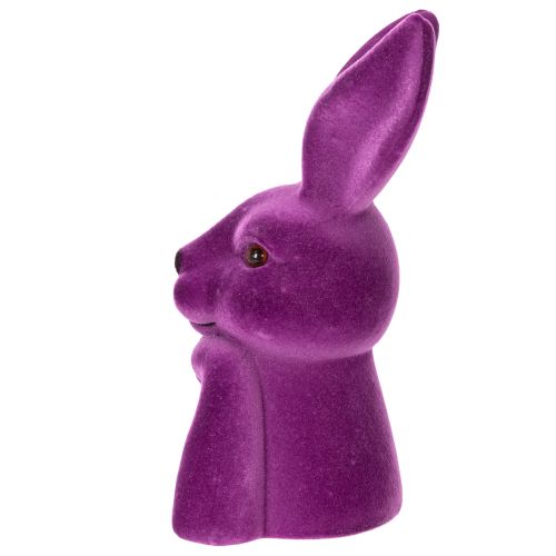 Artículo Busto de conejo aterciopelado Thinking Rabbit para Pascua, 16,5 × 13 × 27 cm