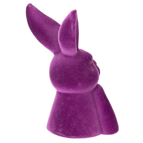 Artículo Busto de conejo aterciopelado Thinking Rabbit para Pascua, 16,5 × 13 × 27 cm