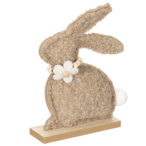 Floristik24 Figura de conejo de Pascua de peluche de primavera, decoración para sala de estar y mesa, 18 cm, 6 unidades