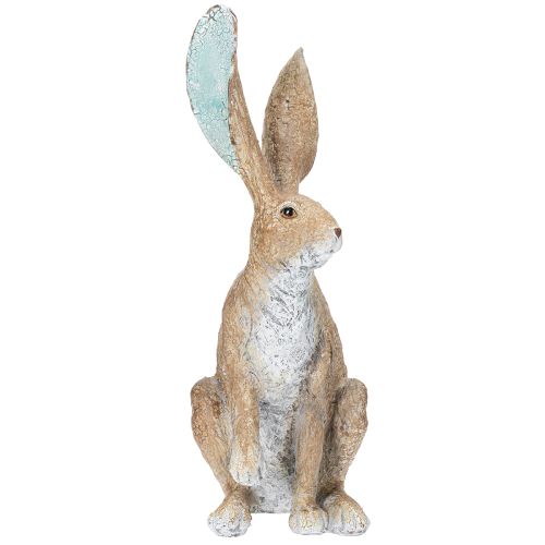 Artículo Figura decorativa de conejo para elegantes arreglos primaverales y de Pascua, 43 cm