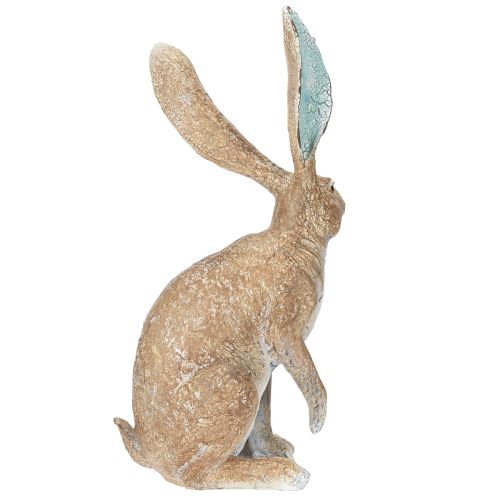 Artículo Figura decorativa de conejo para elegantes arreglos primaverales y de Pascua, 43 cm