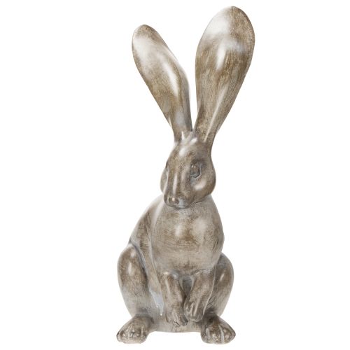 Artículo Figura decorativa de conejo para una elegante decoración de primavera y Pascua, 52 cm