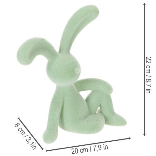 Artículo Figura decorativa de conejito de Pascua para decoración elegante del hogar y Pascua, 22 cm, 2 piezas