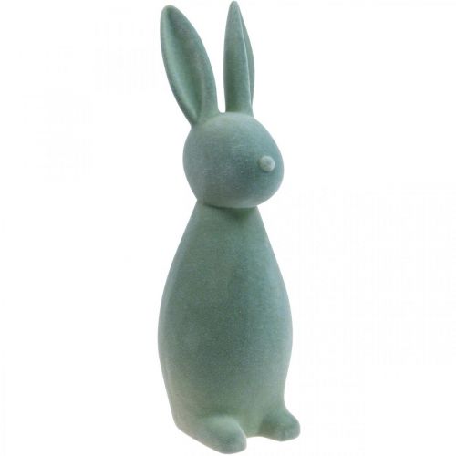 Conejito decorativo Conejito de Pascua decorativo – 2.ª opción – Flocado gris verdoso H47cm