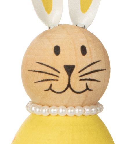 Artículo Figuras decorativas de conejo con diseño de huevo para una decoración primaveral del hogar, 12 cm, 3 piezas