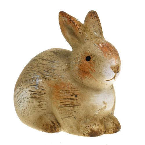 Floristik24 Conejo de cerámica natural 7cm x 8cm 6pcs