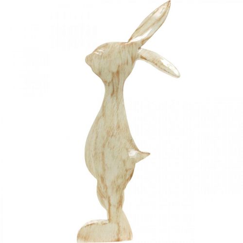 Floristik24 Figura decorativa, conejito, decoración primaveral, Pascua, decoración de madera 30,5 cm