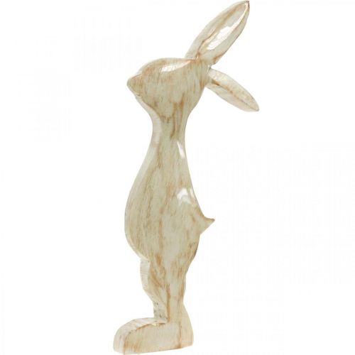 Floristik24 Figura decorativa, conejito, decoración primaveral, Pascua, decoración de madera 30,5 cm