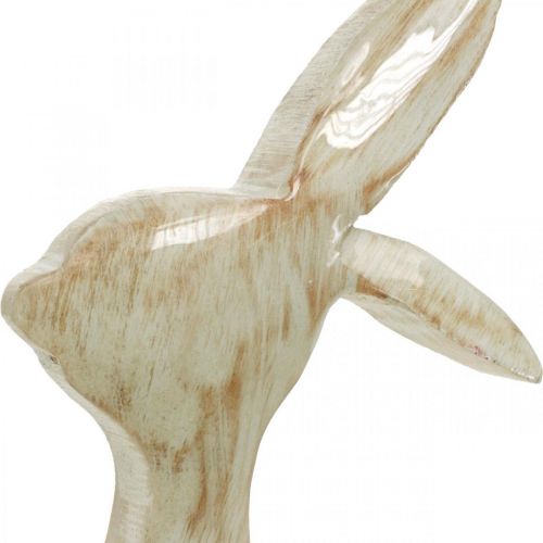 Artículo Figura decorativa, conejito, decoración primaveral, Pascua, decoración de madera 30,5 cm