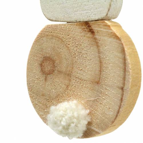 Floristik24 Conejito de Pascua para colgar color crema, madera natural surtido Al. 10,5 cm 8 piezas