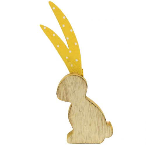 Artículo Figura para decorar conejo oreja larga 15cm 6pcs
