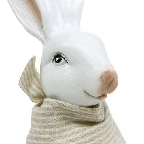 Floristik24 Decoración de Pascua asiento de borde de conejo 26cm figura de conejito de Pascua 2 piezas
