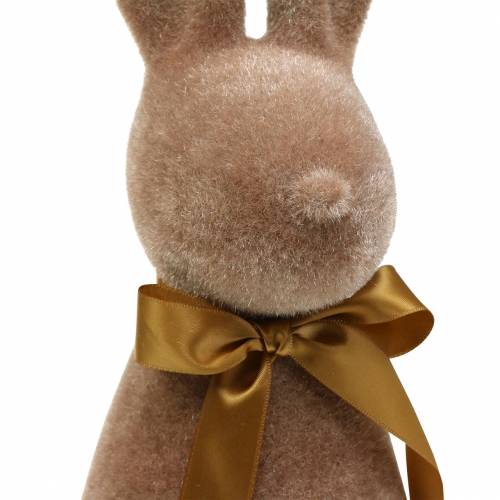 Floristik24 Conejo flocado marrón H42cm