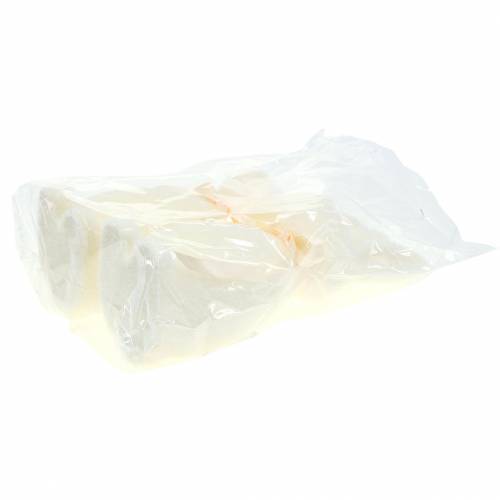 Floristik24 Conejo flocado blanco crema H30cm 2pcs