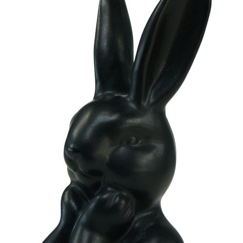 Artículo Busto conejo pensando conejo negro 7×6×15cm