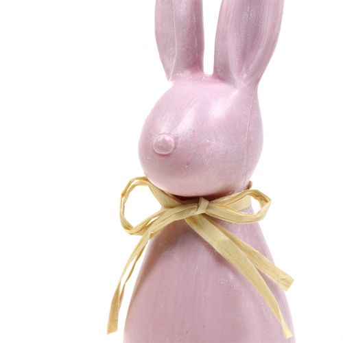 Floristik24 Conejito de Pascua Grande Rosa H47cm
