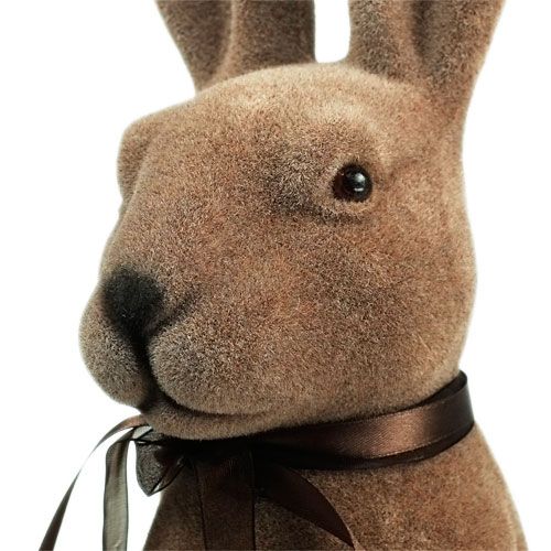 Floristik24 Conejo sentado Brown flocado H44cm