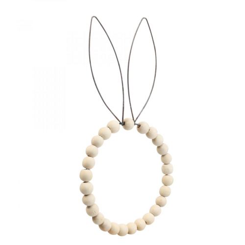 Floristik24 Anillo decorativo conejo decoración mesa decoración Pascua madera óxido H27.5cm 4pcs