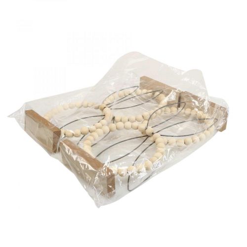 Floristik24 Anillo decorativo conejo decoración mesa decoración Pascua madera óxido H27.5cm 4pcs