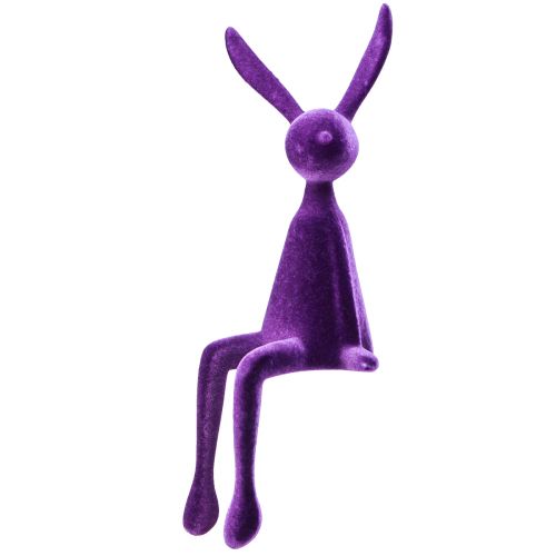 Artículo Taburete con borde de conejito de Pascua flocado morado y lila – 2.ª opción – 28 cm 3 piezas