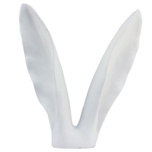 Floristik24 Decoración de conejo orejas de conejo piedra artificial blanca 31×9,5×41cm