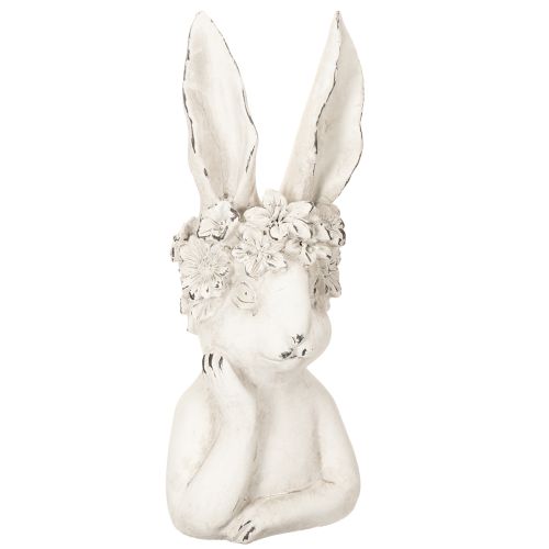 Conejo decorativo con diseño detallado para ideas atemporales de primavera y Pascua, 34 cm