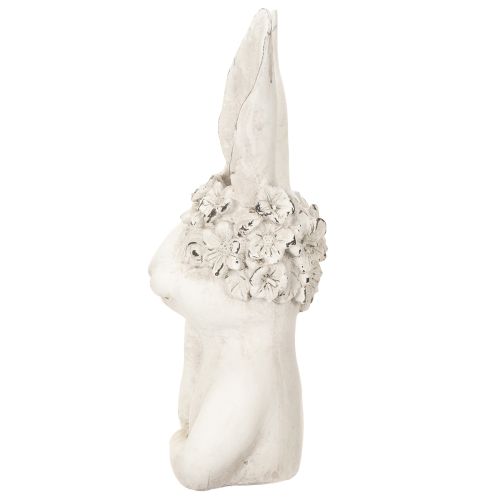 Artículo Conejo decorativo con diseño detallado para ideas atemporales de primavera y Pascua, 34 cm