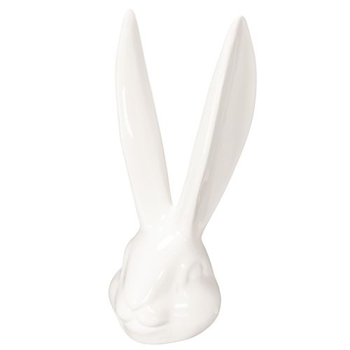 Artículo Figura decorativa de cabeza de conejo para una elegante decoración de Pascua en salones modernos, 22 cm.