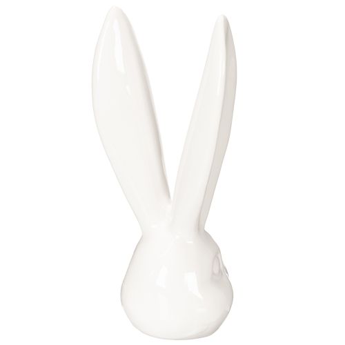 Artículo Figura decorativa de cabeza de conejo para una elegante decoración de Pascua en salones modernos, 22 cm.