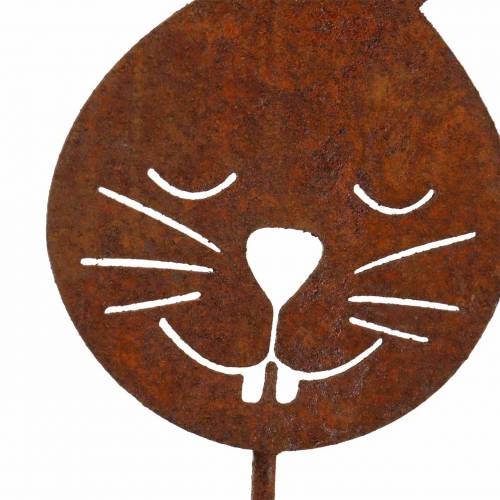 Floristik24 Cabeza de conejo en un palo Rejilla de metal Al. 45 cm Decoración de jardín