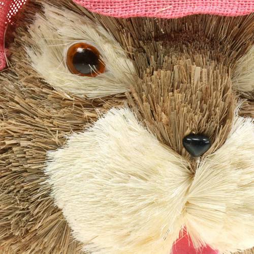 Floristik24 Decoración de Pascua Cabeza de conejo para colgar Paja A51cm