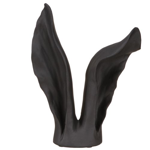 Floristik24 Decoración de orejas de conejo Conejo de Pascua en color negro 20 cm x 7,5 cm x 29 cm