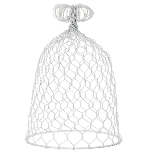 Artículo Campana de alambre vintage para decoración de mesa de estilo rústico, 23 cm