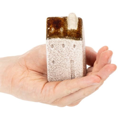 Juego de casas miniatura decorativas de cerámica, decoración de mesa, 9 cm, 3 piezas | Floristik24.es
