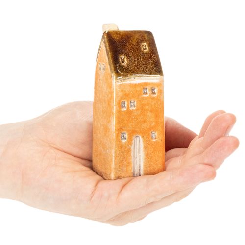Miniatura decorativa de casa de cerámica para alféizar de ventana, 10 cm, 3 piezas | Floristik24.es