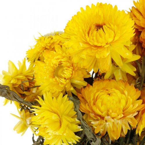 Artículo Manojo decorativo de flores secas secas amarillas de paja 75g