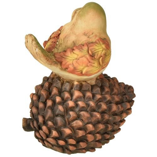 Artículo Decoración de otoño, decoración de pájaros, cono de pájaro, figura de otoño, altura 19 cm