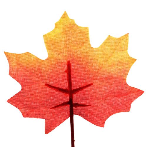 Artículo Decoración de otoño Maple Leaf naranja-rojo 13cm 12pcs