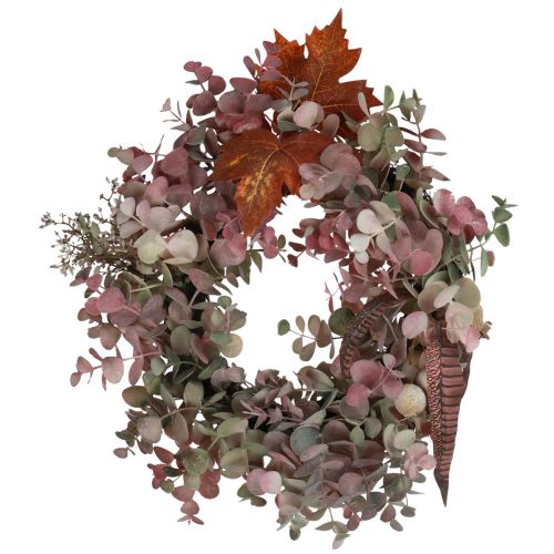 Floristik24 Corona de puerta eucalipto corona de eucalipto otoño artificial Ø35cm