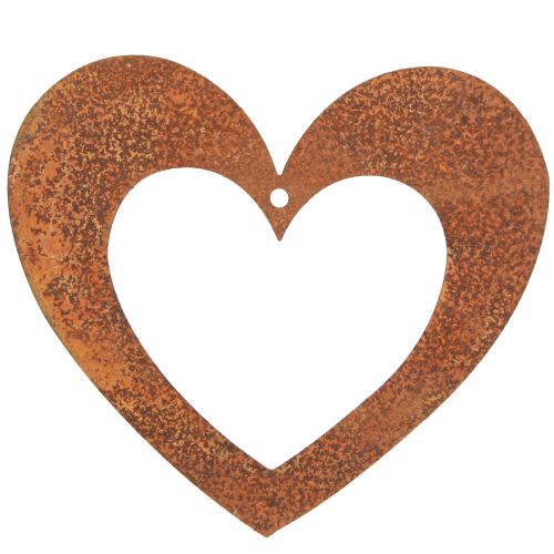 Artículo Corazón decoración óxido corazón metal pátina 15cm 6 piezas