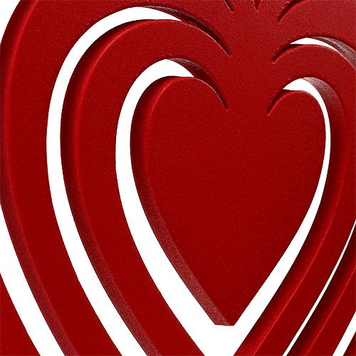Floristik24 Corazón rojo de espuma 40cm.