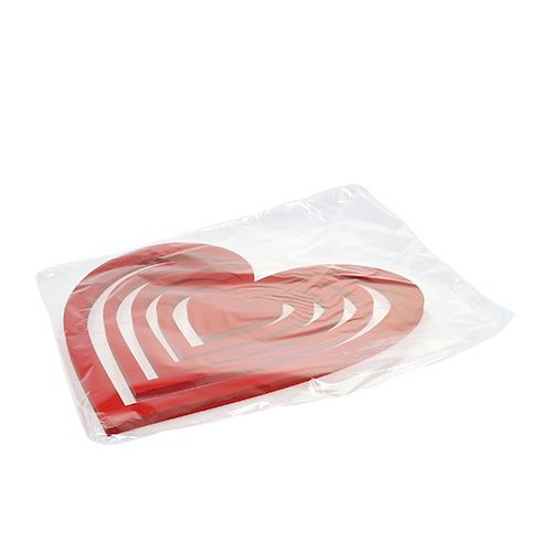 Floristik24 Corazón rojo de espuma 40cm.