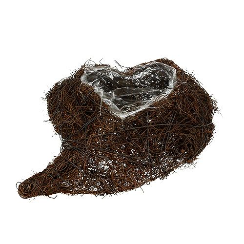 Floristik24 Corazón para plantar la naturaleza 20x30cm H9cm