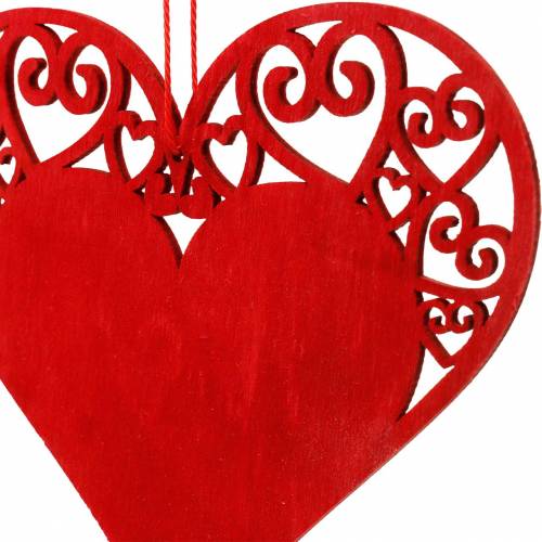 Floristik24 Corazon para colgar, decoracion boda, corazon colgante, decoracion corazon, San Valentin 12pcs