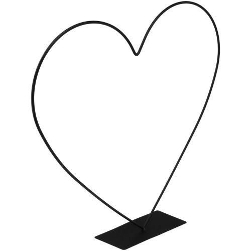 Anillo decorativo con aro de metal en forma de corazón para estar de pie An. 40,5 cm